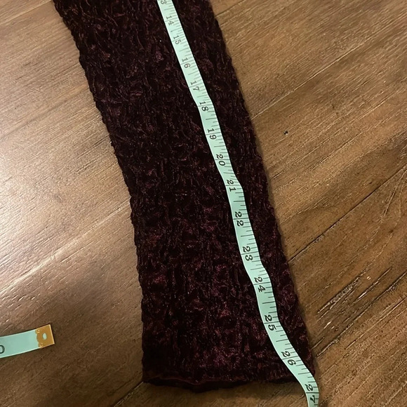 Vintage Circle T Western Purple Velvet Long Sleeve Smocked Maxi Dress XS S - Picture 8 of 11